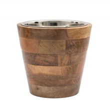 Load image into Gallery viewer, Acorn Mango Wood Ice Bucket in Brown