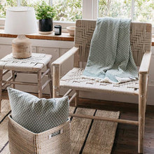 Load image into Gallery viewer, Kibo Handwoven Mango Wood Stool