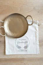 Load image into Gallery viewer, Forged Round Candle Plate in Brass