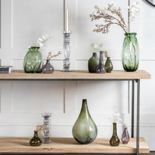 Load image into Gallery viewer, Frances Glass Vase in Forest Green