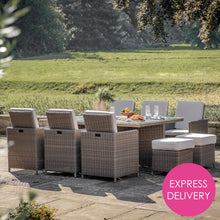 Load image into Gallery viewer, Valencia Outdoor 10-Seater Cube Dining Set in Natural
