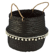 Load image into Gallery viewer, Briana Seagrass Basket in Black
