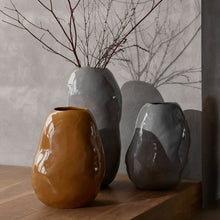 Load image into Gallery viewer, Organic Vase in Drizzle Grey