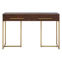 Load image into Gallery viewer, Louise Rectangular Wooden Console Table in Dark Brown