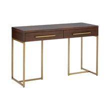 Load image into Gallery viewer, Louise Rectangular Wooden Console Table in Dark Brown