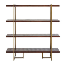 Load image into Gallery viewer, Louise Bookcase in Brown and Gold