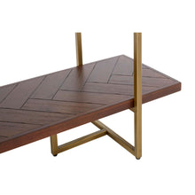 Load image into Gallery viewer, Louise Bookcase in Brown and Gold