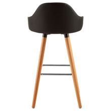 Load image into Gallery viewer, Dominique Leather Bar Stool in Black