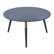 Load image into Gallery viewer, Anaïs Round Coffee Table in Dark Grey and Gold