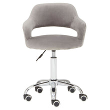 Load image into Gallery viewer, Hannes Velvet Office Chair in Grey