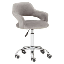 Load image into Gallery viewer, Hannes Velvet Office Chair in Grey