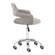 Load image into Gallery viewer, Hannes Velvet Office Chair in Grey