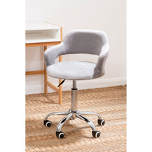 Load image into Gallery viewer, Hannes Velvet Office Chair in Grey