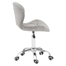 Load image into Gallery viewer, Lucinda Padded Velvet Office Chair in Grey