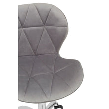 Load image into Gallery viewer, Lucinda Padded Velvet Office Chair in Grey