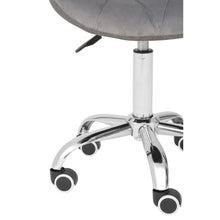 Load image into Gallery viewer, Lucinda Padded Velvet Office Chair in Grey