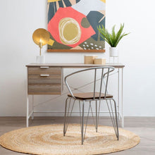 Load image into Gallery viewer, Dani Double Drawer Desk in Light Oak