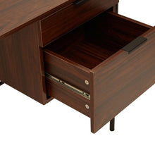 Load image into Gallery viewer, Dani Double Drawer Desk in Dark Walnut