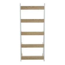 Load image into Gallery viewer, Malia Ladder Shelf Unit in Light Oak