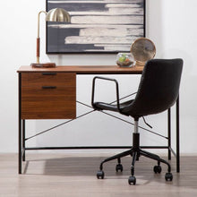 Load image into Gallery viewer, Leia Swivel Office Chair in Black