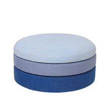 Load image into Gallery viewer, Pond Fabric Pouffe in Blue