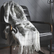 Load image into Gallery viewer, Florence Mohair Throw in Grey