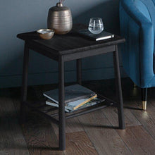Load image into Gallery viewer, Murphy Square Oak Side Table in Black