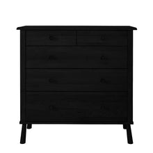 Load image into Gallery viewer, Murphy Oak Chest of Drawers in Black