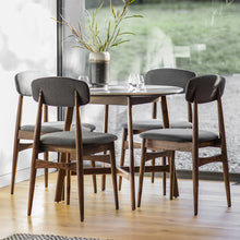 Load image into Gallery viewer, Linnea Set of 2 Wooden Dining Chairs in Dark Brown