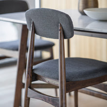 Load image into Gallery viewer, Linnea Set of 2 Wooden Dining Chairs in Dark Brown