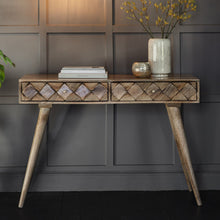 Load image into Gallery viewer, Elsie Rectangular Mango Wood Console Table in Burned Wax