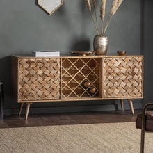 Load image into Gallery viewer, Elsie Large Mango Wood Sideboard in Burned Wax