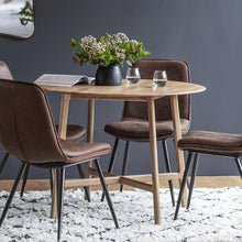 Load image into Gallery viewer, Talia 4 Seater Round Oak Dining Table in Natural