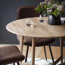Load image into Gallery viewer, Talia 4 Seater Round Oak Dining Table in Natural