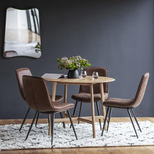 Load image into Gallery viewer, Talia 4 Seater Round Oak Dining Table in Natural