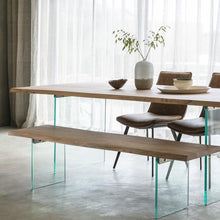 Load image into Gallery viewer, Stephanie 6 Seater Floating Wooden Dining Table in Natural