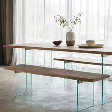 Load image into Gallery viewer, Stephanie Acacia Wood Dining Bench in Natural