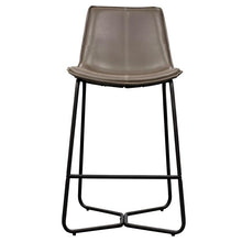 Load image into Gallery viewer, May Set of 2 Leather Bar Stools in Brown