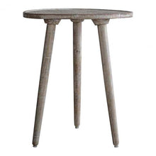 Load image into Gallery viewer, Agnes Round Side Table in Natural White