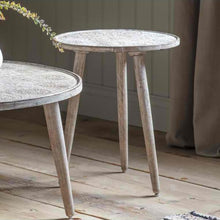 Load image into Gallery viewer, Agnes Round Side Table in Natural White