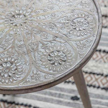 Load image into Gallery viewer, Agnes Round Side Table in Natural White
