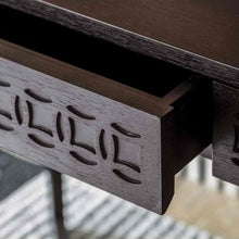 Load image into Gallery viewer, Hayleigh Mango Wood Two Drawer Desk in Brown