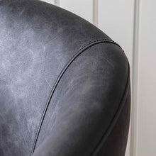 Load image into Gallery viewer, Rey Leather Desk Chair in Grey
