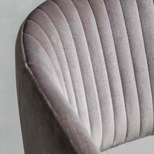 Load image into Gallery viewer, Leia Velvet Swivel Office Chair in Slate Grey