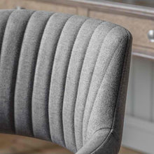 Load image into Gallery viewer, Leia Fabric Swivel Office Chair in Light Grey