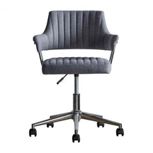 Load image into Gallery viewer, Leia Fabric Swivel Office Chair in Charcoal