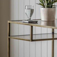 Load image into Gallery viewer, Lauren Glass Desk in Bronze