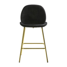 Load image into Gallery viewer, Abi Set of 2 Velvet Bar Stools in Black