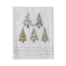 Load image into Gallery viewer, Merry Embroidered Table Runner in White