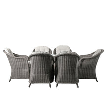 Load image into Gallery viewer, Palma Outdoor 6-Seater Dining Set in Grey